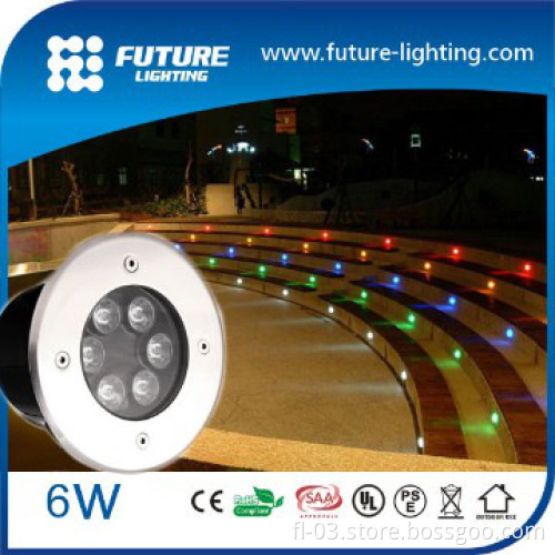 Outdoor ip67 Stainless steel in-ground 6 w led underground light